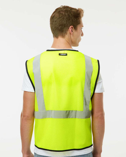 Kishigo Unisex Hook-and-Loop Mesh Vest 1571-1572 #colormdl_Lime