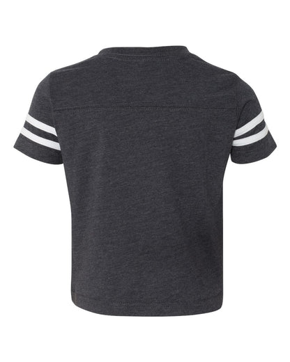 Rabbit Skins Toddler Football Fine Jersey Tee 3037 #color_Vintage Navy/ White