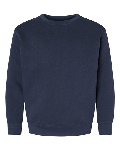 LAT Youth Elevated Fleece Crewneck Sweatshirt 2225 #color_Navy
