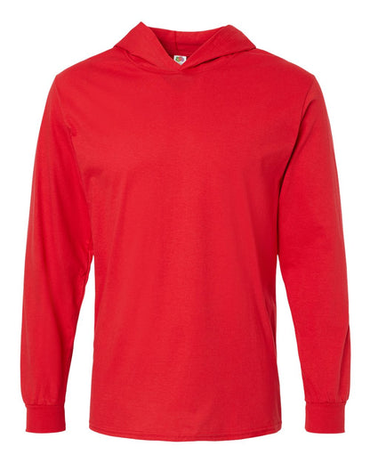 Fruit of the Loom HD Cotton™ Jersey Hooded T-Shirt 4930LSH #color_True Red