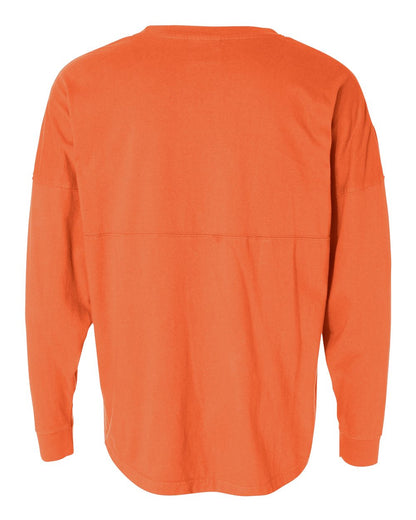 J. America Unisex Game Day Jersey Long Sleeve T-Shirt 8229 #color_Coral