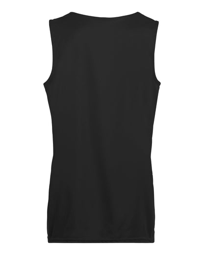 Augusta Sportswear Women's Reversible Wicking Tank Top 147 #color_Black/ White