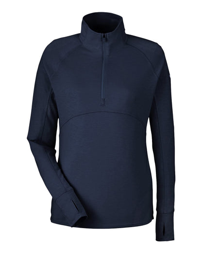 Puma Golf Women's Bandon Quarter-Zip Pullover PG400W #color_Navy Blazer