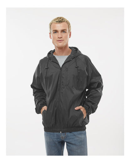 Burnside Mentor Hooded Coach's Jacket 9728 #colormdl_Steel