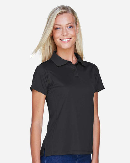 Harriton Women's Polyester Jersey Polo M315W #colormdl_Black