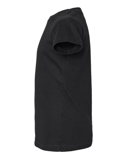 Rabbit Skins Toddler Girls Fine Jersey Tee 3316 #color_Black