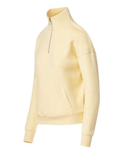 MV Sport Women's Cloud Fleece Quarter-Zip Sweatshirt W20189 #color_Sun Ray