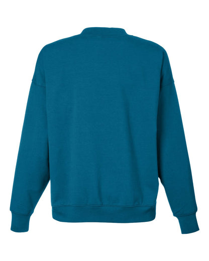 Glyder Women's Vintage Oversized Pullover Sweatshirt PDP6789 #color_Moroccan Blue