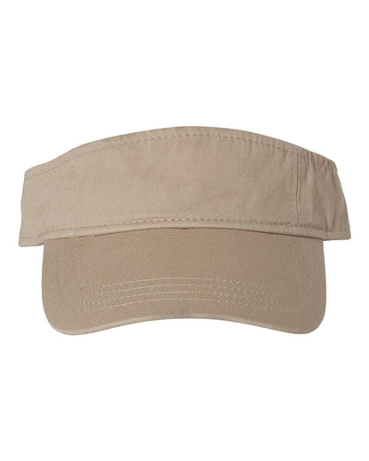 Valucap Bio-Washed Visor VC500 #color_Khaki