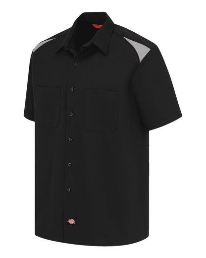 Dickies Men's Tall Short Sleeve Performance Team Shirt 05T #color_Black/ Smoke