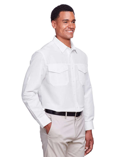 Harriton Men's Key West Performance Staff Shirt M580L #colormdl_White