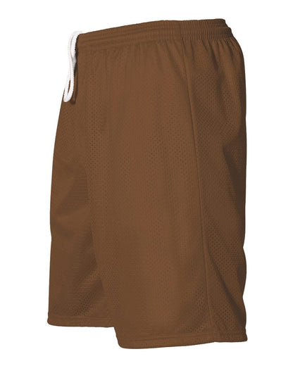 Alleson Athletic Men's Mesh Shorts 567P #color_Brown