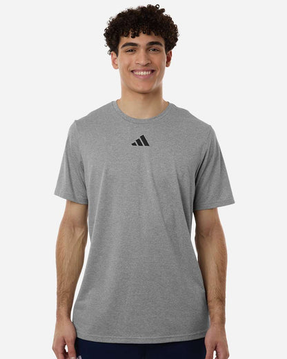 Adidas Men's Pregame T-Shirt AT101 #colormdl_Medium Grey Heather/ Black