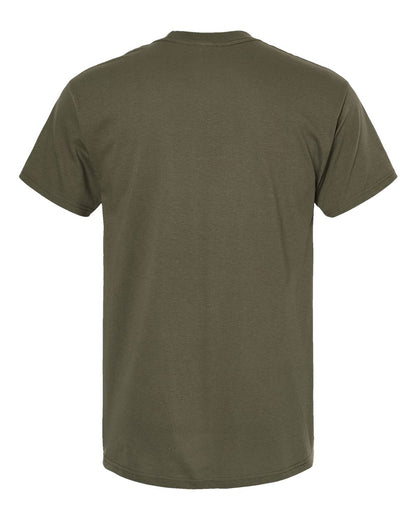 M&O Men's Gold Soft Touch T-Shirt 4800 #color_Military Green