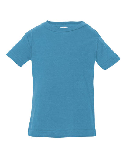 Rabbit Skins Infant Fine Jersey Tee 3322 #color_Turquoise