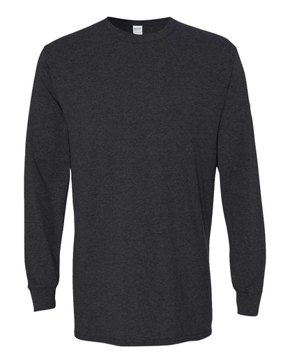 Gildan Unisex Heavy Cotton™ Long Sleeve T-Shirt 5400 #color_Dark Heather