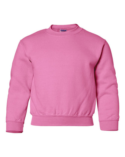 Gildan Youth Heavy Blend™ Crewneck Sweatshirt 18000B #color_Safety Pink