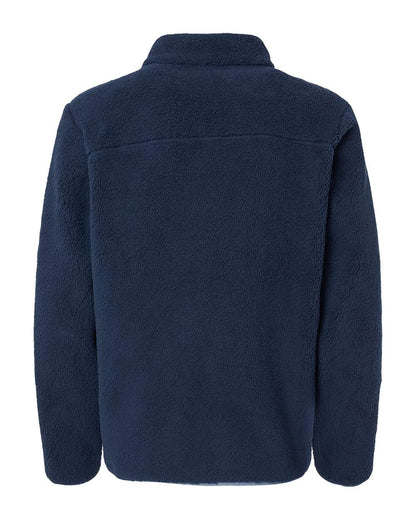 Columbia Men's Rugged Ridge™ II Sherpa Fleece Full-Zip 191111 #color_Collegiate Navy