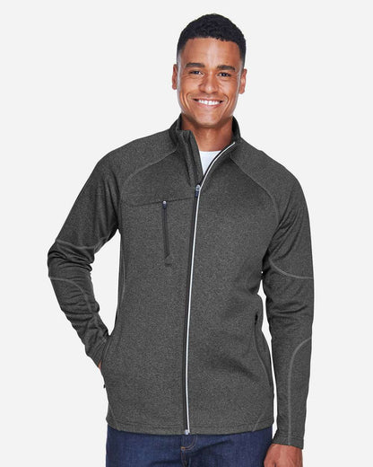 North End Men's Gravity Performance Fleece Jacket 88174 #colormdl_Carbon Heather