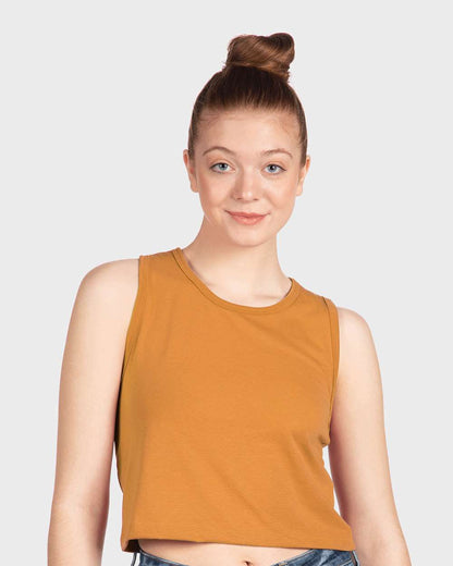 Next Level Women's Festival Crop Tank 5083 #colormdl_Antique Gold