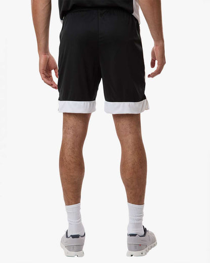 Augusta Sportswear Unisex Match-Up Basketball Shorts 6889 #colormdl_Black/ White
