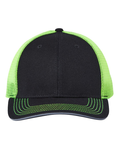 DRI DUCK Hudson Brights Cap 3357 #color_Black/ Neon Yellow