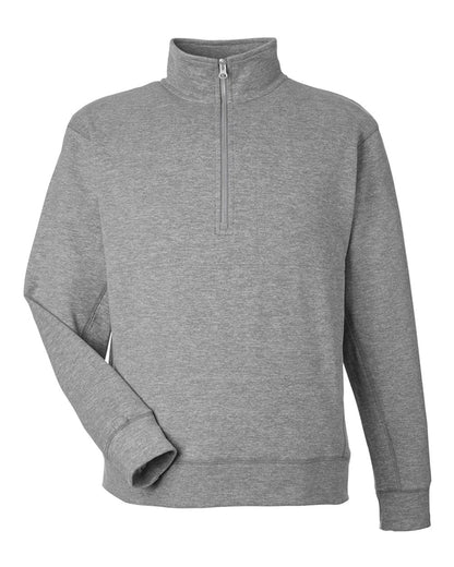 J. America Unisex Electric Fleece Quarter-Zip Sweatshirt 8741 #color_Electric Slate