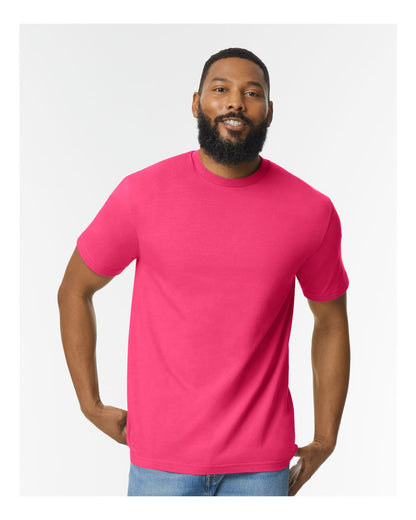 Gildan Unisex Softstyle® Midweight T-Shirt 65000 #colormdl_Heliconia