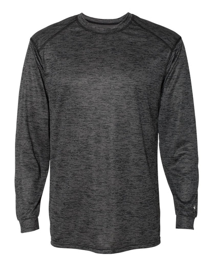 Badger Tonal Blend Long Sleeve T-Shirt 4174 #color_Black Tonal Blend