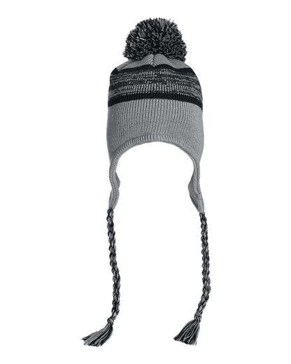 J. America Backcountry Knit Pom Beanie 5007JA #color_Grey