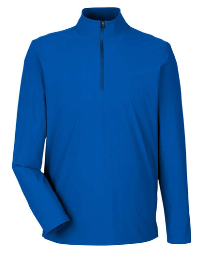 Devon & Jones Men's CrownLux Performance® Windsor Welded Quarter-Zip Pullover DG410 #color_French Blue