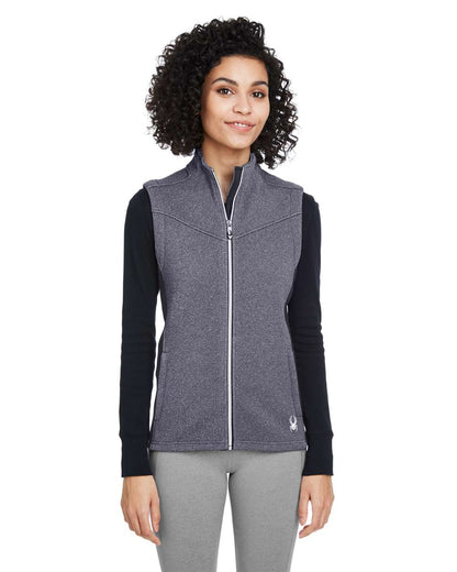 Spyder Women's Pursuit Vest S17275 #colormdl_Black Heather/ Black