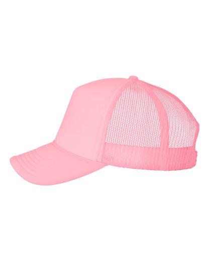 Valucap Foam Mesh-Back Trucker Cap VC700 #color_Pink