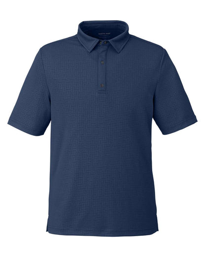 North End Men's Replay Recycled Pique Polo NE102 #color_Classic Navy