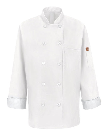 Chef Designs Women's Mimix™ Chef Coat with OilBlok 041X #color_White