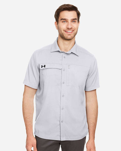 Under Armour Men's Motivate Coach Woven Shirt 1351360 #colormdl_Halo Grey/ Steel Grey