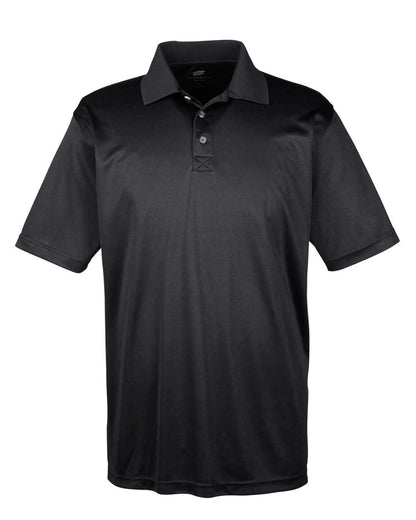 UltraClub Men's Cool & Dry Sport Performance Interlock Polo 8425 #color_Black