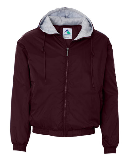 Augusta Sportswear Fleece Lined Hooded Jacket 3280 #color_Maroon