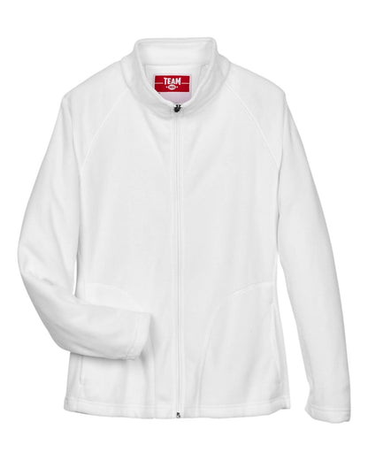 Team 365 Women's Campus Microfleece Jacket TT90W #color_White