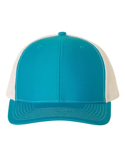 Richardson Snapback Trucker Cap 112 #color_Cyan/ White