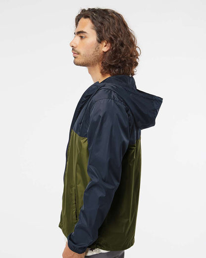 Independent Trading Co. Lightweight Windbreaker Full-Zip Jacket EXP54LWZ #colormdl_Classic Navy/ Army