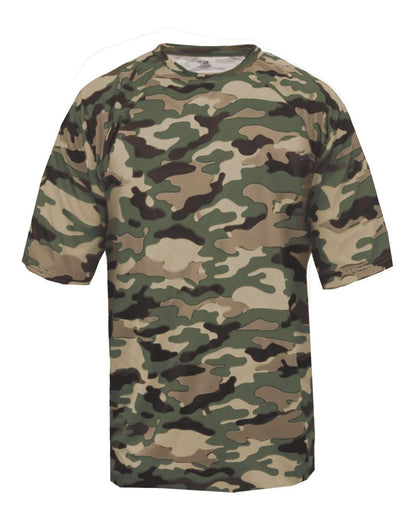 Badger Men's Camo T-Shirt 4181 #color_OD Green