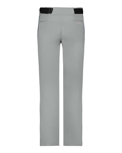 Alleson Athletic Youth Baseball Pants With Braid 605WLBY #color_Grey/ Navy
