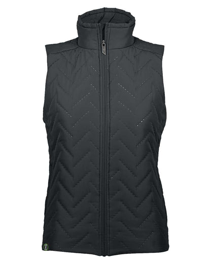 Holloway Women's Repreve® Eco Quilted Vest 229713 #color_Black