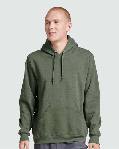 JERZEES Unisex Eco™ Premium Blend Ring-Spun Hooded Sweatshirt 700MR #colormdl_Military Green Heather