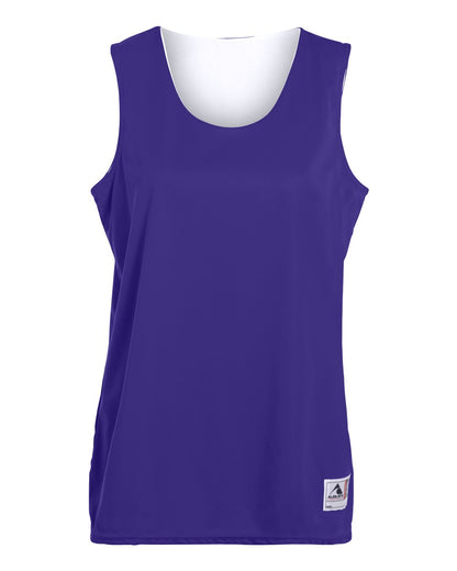 Augusta Sportswear Women's Reversible Wicking Tank Top 147 #color_Purple/ White