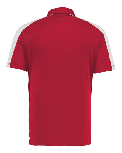 Augusta Sportswear Two-Tone Vital Polo 5028 #color_Scarlet/ White