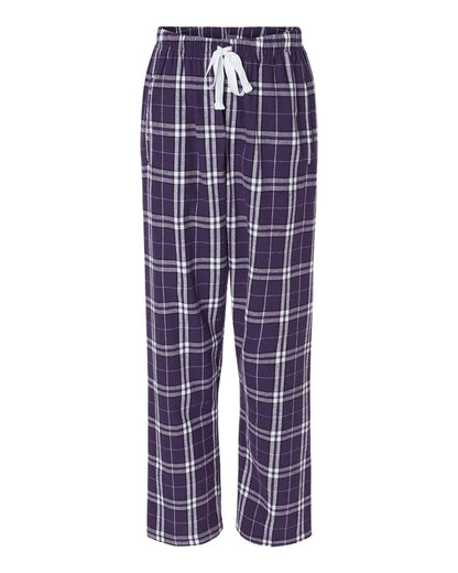 Boxercraft Women's Haley Flannel Pants BW6620 #color_Purple/ White