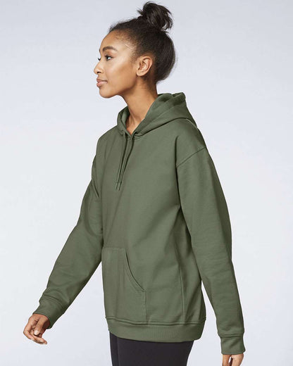 Gildan Unisex Softstyle® Midweight Hooded Sweatshirt SF500 #colormdl_Military Green