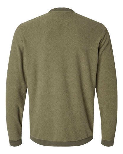 Adidas Men's Terry Loop Crewneck Sweatshirt A586 #color_Olive Strata